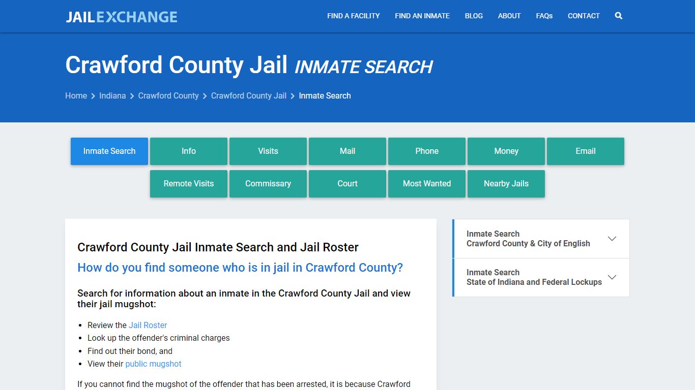 Crawford County Jail Inmate Search - Jail Exchange